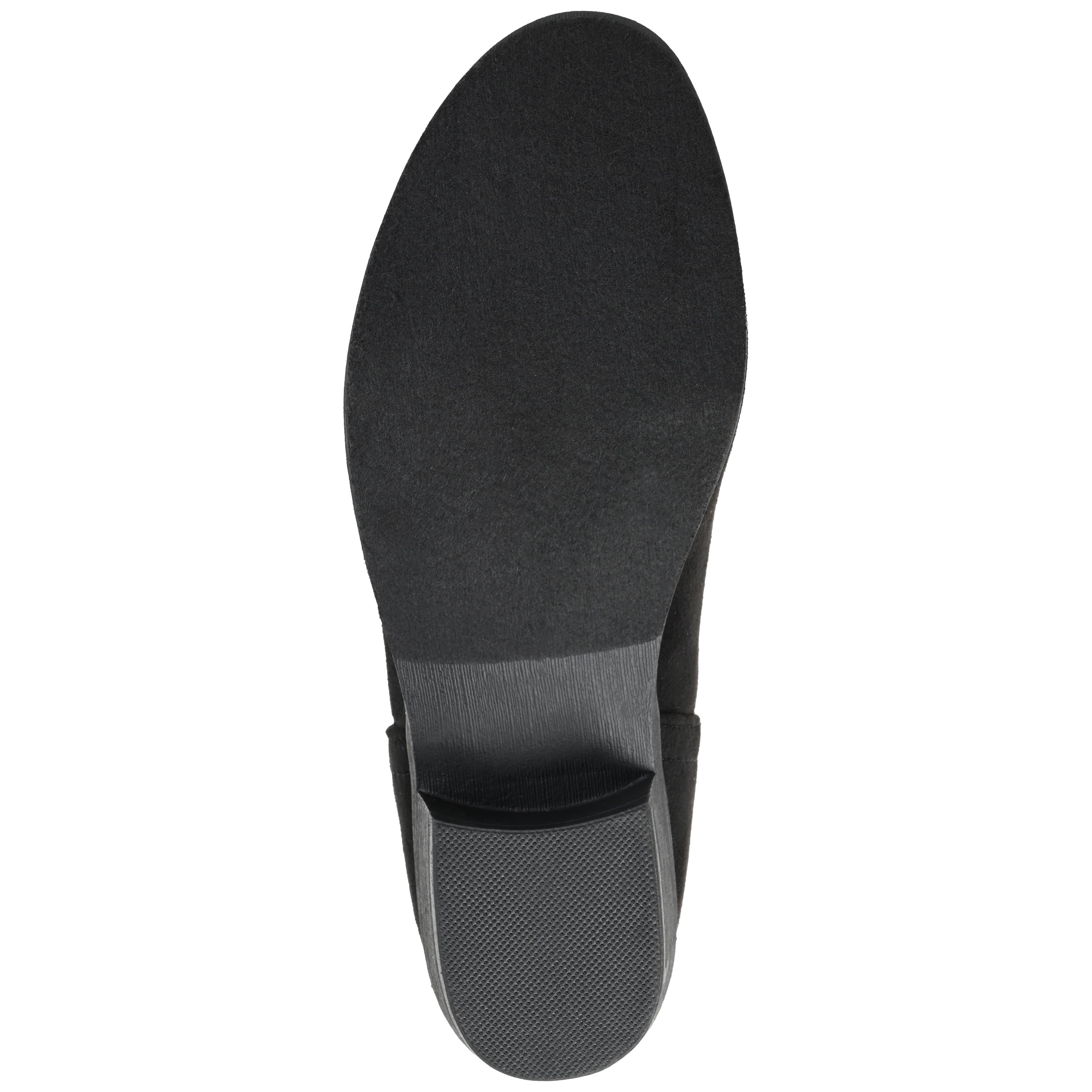 Journee Womens Livvy Back Heel Zip Stacked Heel Booties, Widths Available