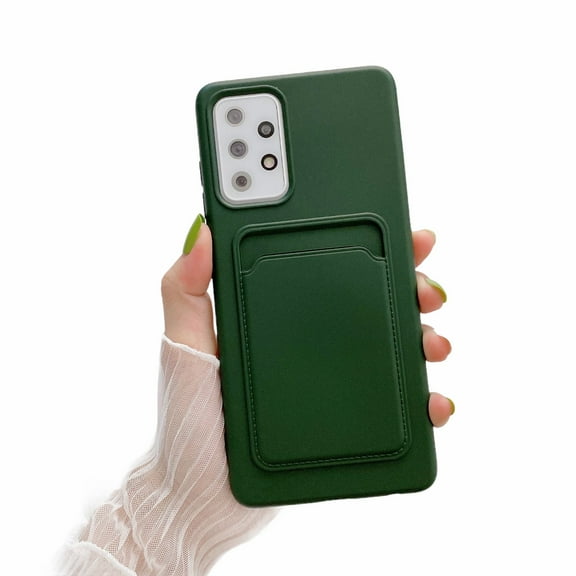Card Holder Case For Samsung Galaxy S21 5G Ultra SM-G998B in Green