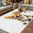 thumbnail image 2 of Fsddascl Cute Brown Puppy Outdoor Rug for Patio/Deck/Porch, Non-Slip Large Area Rug 4 x 6 Ft, Modern Dog Cartoon Watercolor Indoor Outdoor Rugs Washable Area Rugs, Reversible Camping Rug Carpet, 2 of 5
