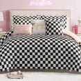 thumbnail image 1 of Juego de Edredón Juicy Couture Reversible con Diseño de Cuadros King, 1 of 9