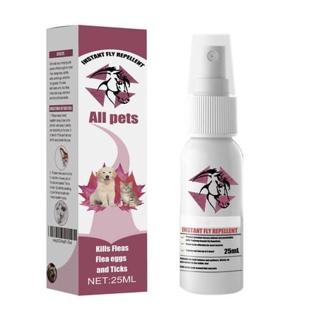 Alvantor Flea and Tick Spray for Pets, Indoor Outdoor Pest Repellent, 0.85 fl oz