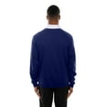 thumbnail image 5 of Men's New Era Dark Blue Los Angeles Dodgers Throwback Prep Colorblock Rugby Polo, 5 of 5