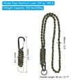 thumbnail image 2 of Braided Paracord Lanyard Keychain Paracord Neck Badge Lanyard with Hook Clip and Key Ring Camo 4 Pcs, 2 of 5