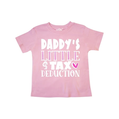 

Inktastic Daddy s Little Tax Deduction Pink Hearts Gift Toddler Boy or Toddler Girl T-Shirt