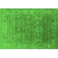 thumbnail image 1 of Ahgly Company Indoor Rectangle Oriental Green Industrial Area Rugs, 2' x 5', 1 of 4
