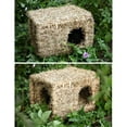 Bunny Grass House Natural Straw Woven Nest Tunnel Chew Toys for