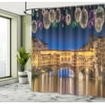 thumbnail image 5 of Ambesonne Cityscape Shower Curtain, Night Panoramic View, 69"Wx84"L, Yellow Navy Purple, 5 of 5