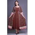 thumbnail image 2 of Bimba Robe Anarkali Imprimée pour Femmes Kurti Évasée Longue Style Chic Kurta Ethnique, 2 of 6