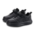 thumbnail image 4 of LYHaoo Kids Girls Lightweight Sneakers Soft Insole Hook and Loops Running Walking Shoes School Outdoor Play Shoes,Black,Sizes 10(6.61") Little Kid, 4 of 7