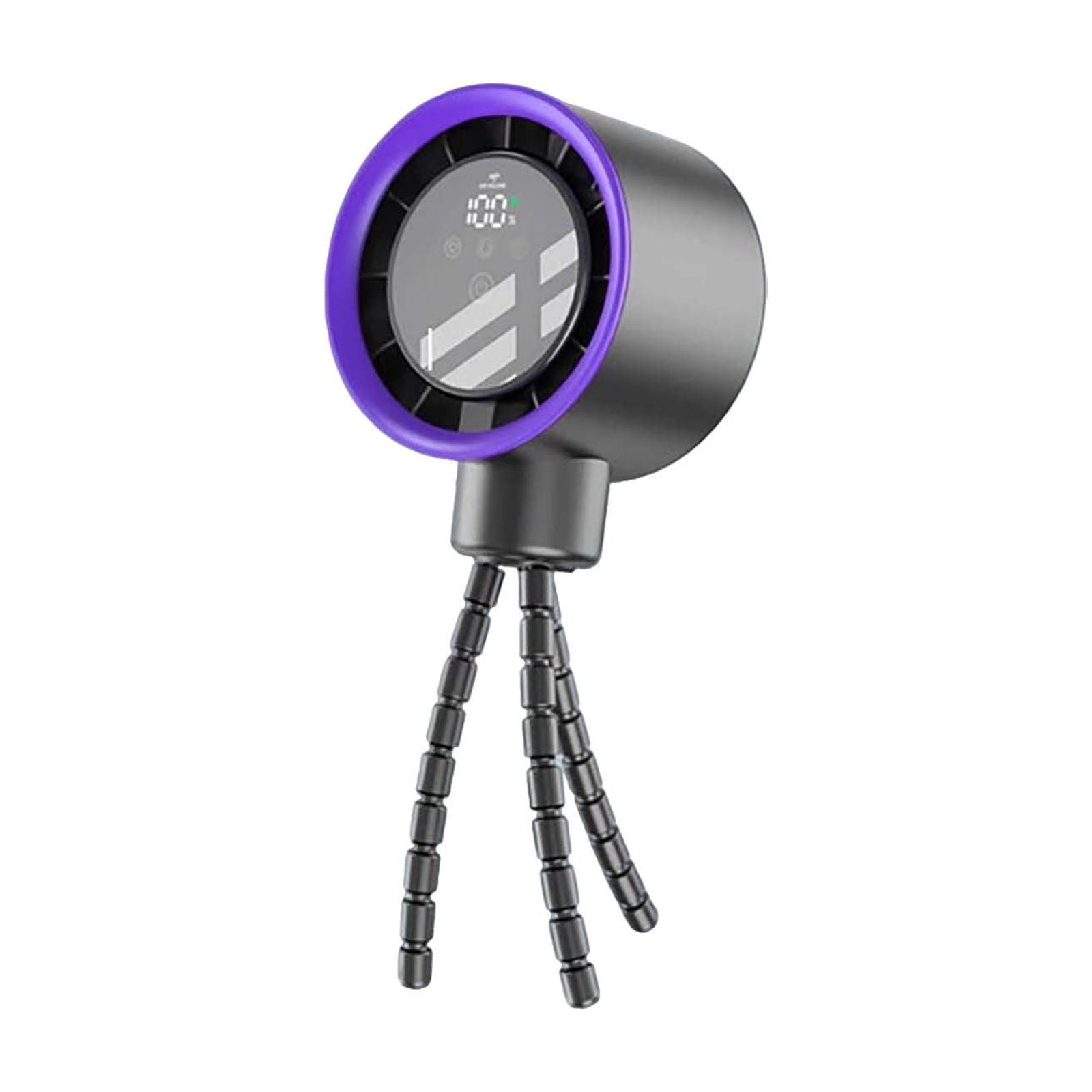 Travel-Friendly Oscillating Stroller Fan with Flexible Mount, Rechargeable 100-Speed Portable Fan, Safe Quiet Outdoor Cooling Fan for Stroller, Crib, Car Seat and Travel