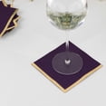 thumbnail image 2 of Balsa Circle 50 Purple Disposable 2 Ply Soft Dinner Cocktail Paper Napkins Gold Foil Edge Party Events Tableware Decorations, 2 of 8