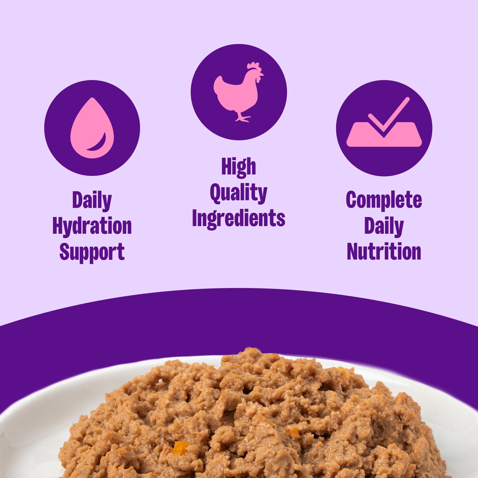 Wellness Complete Health Pate Adult Canned Wet Cat Food, Natural, Protein Rich, Grain Free, Chicken Entrée Recipe, 3 oz, Pack of 24 Cans