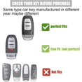 thumbnail image 2 of LAICAIW for Audi Key Fob Cover, Key Case Shell Compatible with Audi A4 A5 A6 A7 A8 Q5 S5 S7 3-button Smart Key Protector, 2 of 6