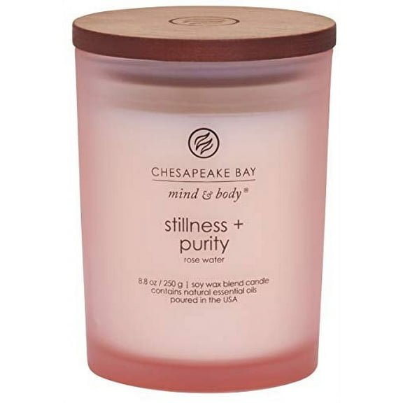 Chesapeake Bay Candle Scented Candle, Stillness Purity (Rose Water), Medium