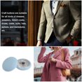 thumbnail image 5 of Uxcell 20pcs 28L Fabric Cloth Covered Button 18mm Metal Shank Round Sewing Buttons for Suits Dress Blouses, Blue, 5 of 5