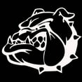 thumbnail image 2 of Walbest Auto Car Vehicle Body Window Reflective Decals Sticker Decor, Cartoon Bulldog Head, 2 of 6