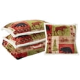 thumbnail image 1 of Carstens Patchwork Lodge Plush Bedding Set, Queen, Multicolor, 1 of 5