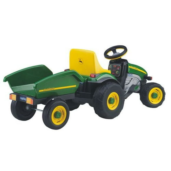 John Deere Farm Tractor with Trailer