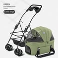 thumbnail image 3 of Pet Dog Stroller Foldable Separation Models Universal Wheel for Small Cat Dogs Outdoor Shopping Camping Travel ShopWise Round, 3 of 9