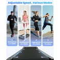 thumbnail image 5 of Walking Pad with Incline,Patbrela 2.5 HP Under Desk Treadmill Small with LED Display &Remote Control,4 in 1 Incline Walking Pad 300 Lbs Portable Treadmill for Home Office, 5 of 9