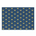 thumbnail image 1 of Astrology Cutting Board, Vintage Pattern with Celestial Elements Astronomic Ornaments, Decorative Tempered Glass Cutting and Serving Board, Small Size, Yellow Brown and Blue, by Ambesonne, 1 of 1