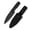 Black Handle, variant on Fixed Blade Camping Knife, 8Cr13MoV Steel, Full Tang Forprene Handle, Outdoor Hiking Fishing Utility Knife
