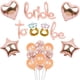 thumbnail image 1 of Kit de globos Bride to Be, oro rosa, 18 unidades, látex Mylar, 1 of 1