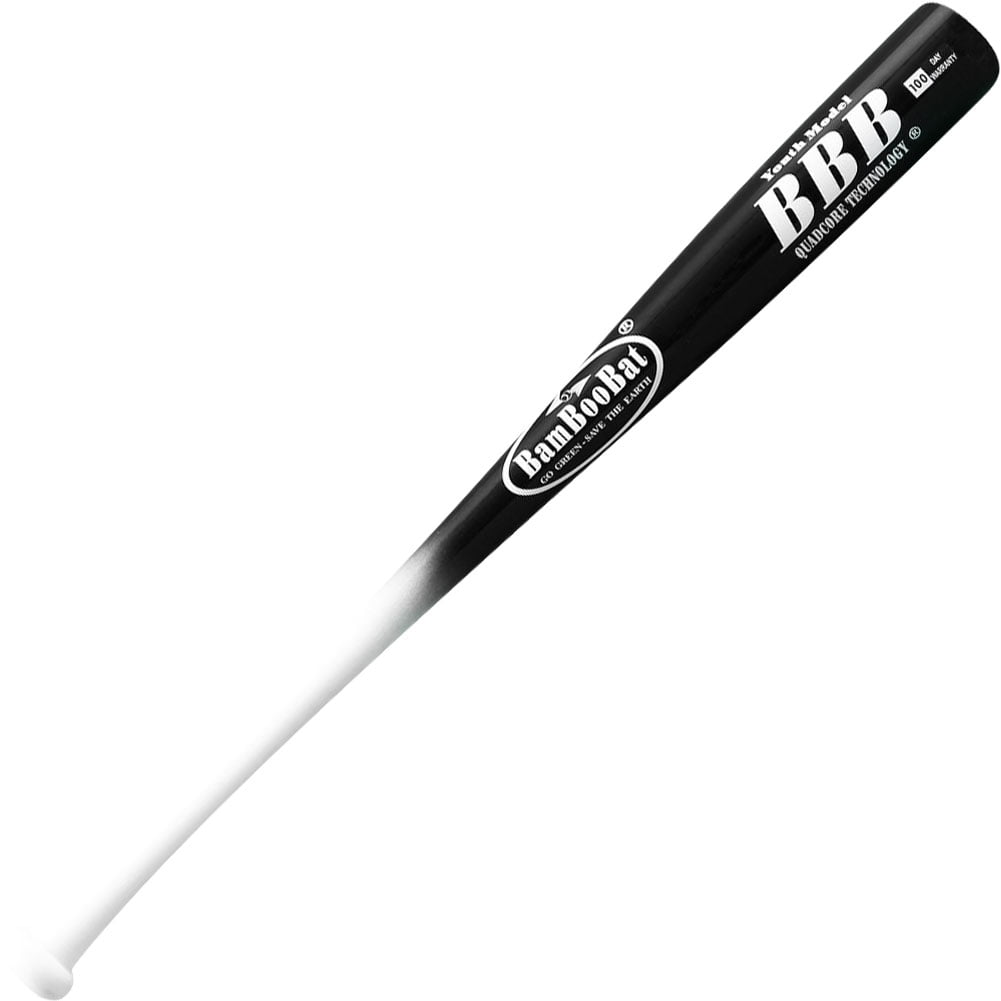 BamBooBat Bamboo Wood Youth Baseball Bat,