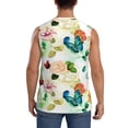 thumbnail image 4 of Kdxio Floral Vintage for Men's Muscle T-shirt,Sleeveless for Workout Running Athletic Gym Lounge Casual, 4 of 7