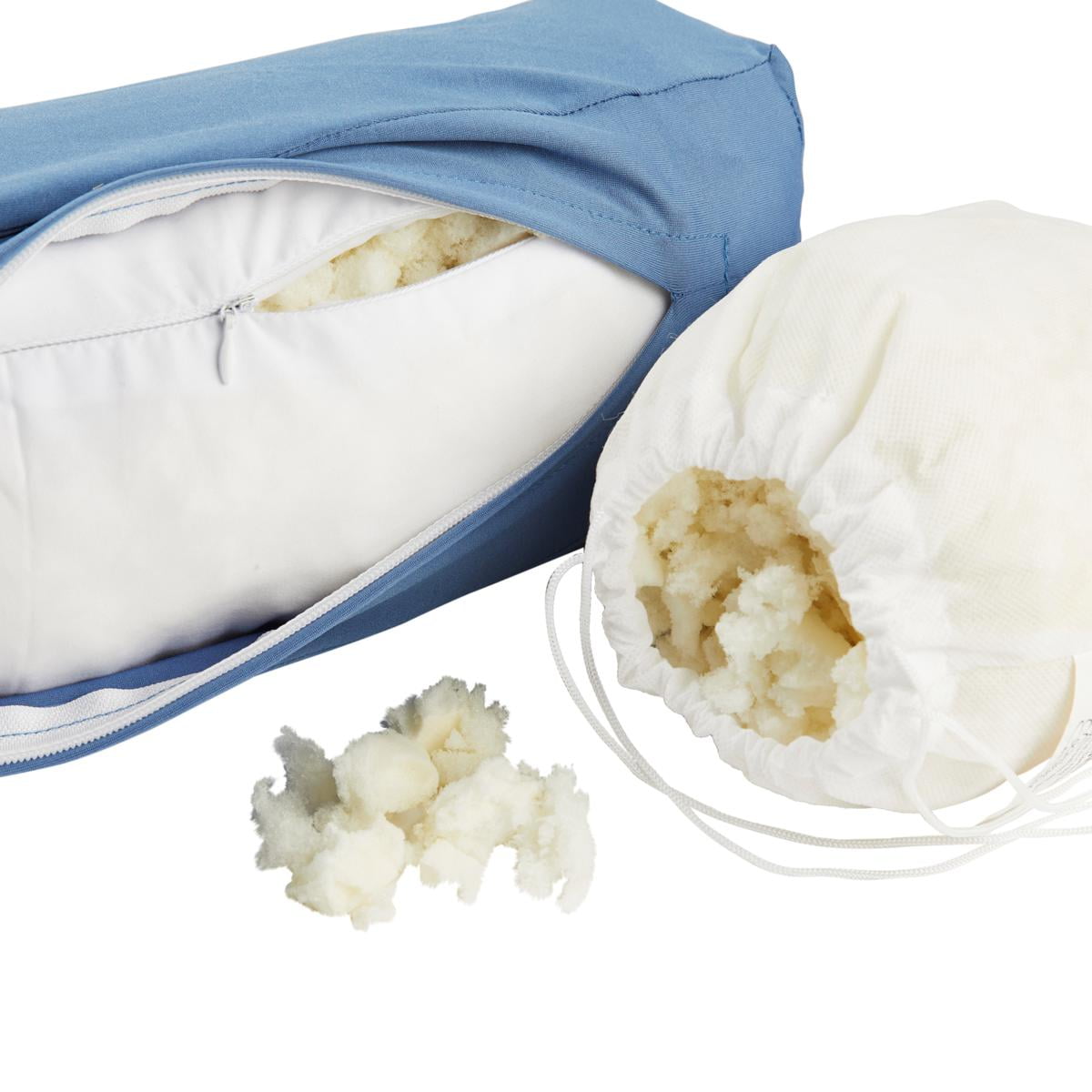 As Seen on TV - Side Sleeper Adjustable Head & Neck Memory Foam Fill Pillow (2.75lb) - Blue