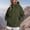 Army Green, variant on IUYRTFE Women's Hooded Windbreaker Jacket with Zipper and Snap Button Placket Lightweight Water Resistant Outdoor Coat for Hiking Travel and Daily Wear