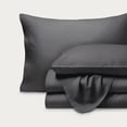 thumbnail image 4 of Bare Home Linen Sheet Set - Deep Pocket - Breathable - 4-Pieces - King, Dark Gray, 4 of 10