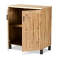 thumbnail image 2 of Bowery Hill Oak Brown Finished Wood 2-Door Storage Cabinet, 2 of 9