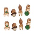 thumbnail image 5 of 8Pcs Squirrel Figurine Squirrel Decor Squirrel Toy Micro Landscape Decor Squirrel Adorn, 5 of 8