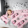 thumbnail image 3 of Erosebridal Cute Halloween Twin Comforter Sets 2pcs,Kawaii Pumpkin Bedding Set,Light Pink,Reversible,1 Comforter and 1 Pillowcase, 3 of 6
