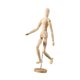 thumbnail image 1 of Maniquí de artista modelo de madera maniquí masculino con soporte móvil articulado flexible SG, 1 of 9