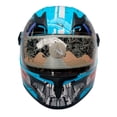 thumbnail image 2 of CASCO PARA MOTO CERRADO INFANTIL BUMBLE POCKET SPEED A-HELMET VISOR TRANSPARENTE CERTIFICADO DOT AZUL BRILLANTE TALLA L, 2 of 4