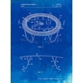 thumbnail image 2 of Borders, Cole 19x24 White Modern Wood Framed Museum Art Print Titled - PP1111-Faded Blueprint Trampoline Patent Poster, 2 of 4