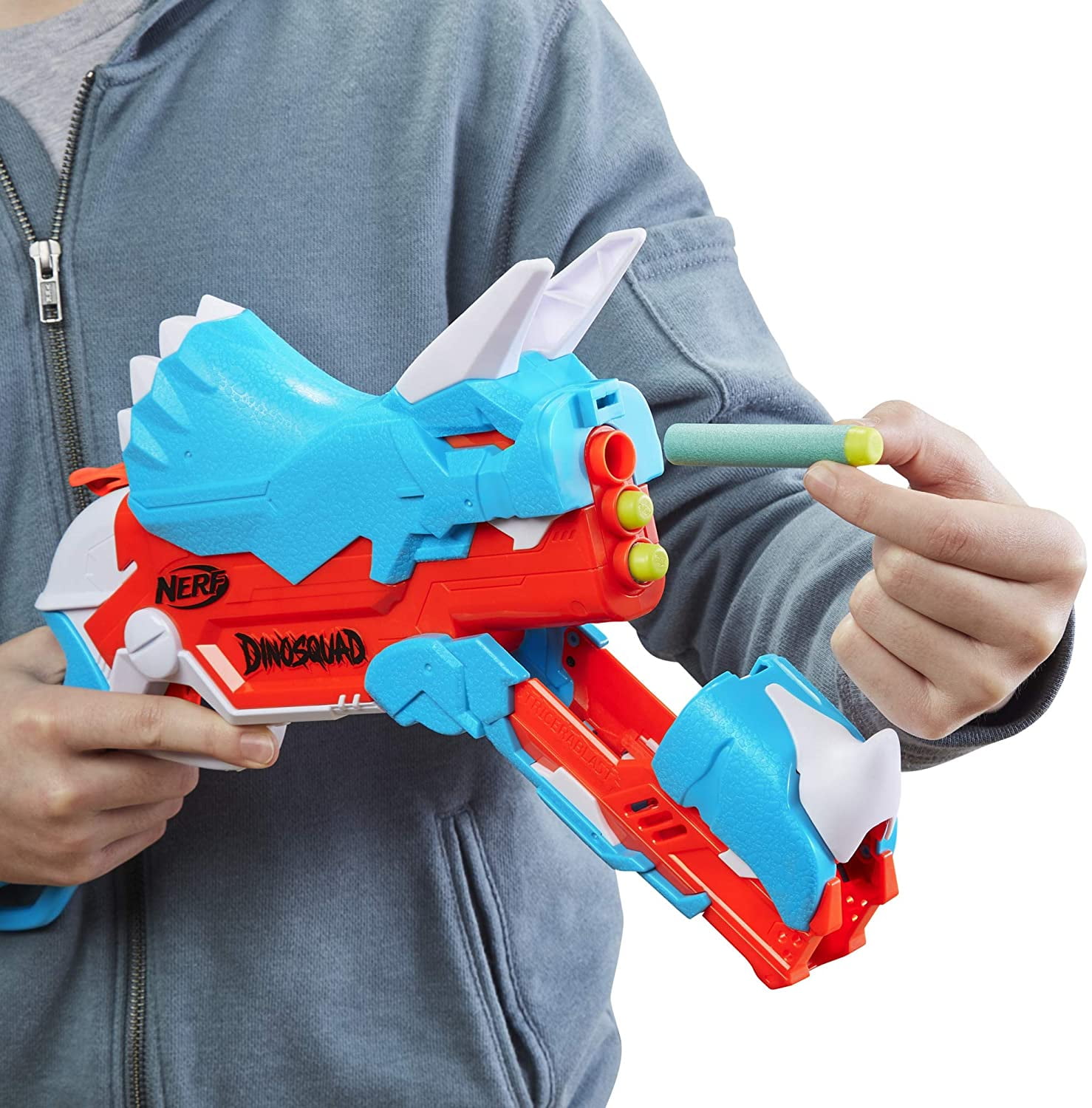 NERF DinoSquad Tricera-blast Blaster  8 Years and Up