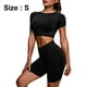 thumbnail image 1 of Conjunto de entrenamiento sin costuras para mujer, 2 piezas, pantalones cortos deportivos de cintura alta para yoga, chándales, conjuntos deportivos, ropa de gimnasio, 1 of 8