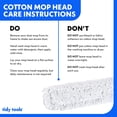 thumbnail image 3 of Tidy Tools Dust Mop Head Refill, 24 Inch Cotton Head, White, 3 of 6