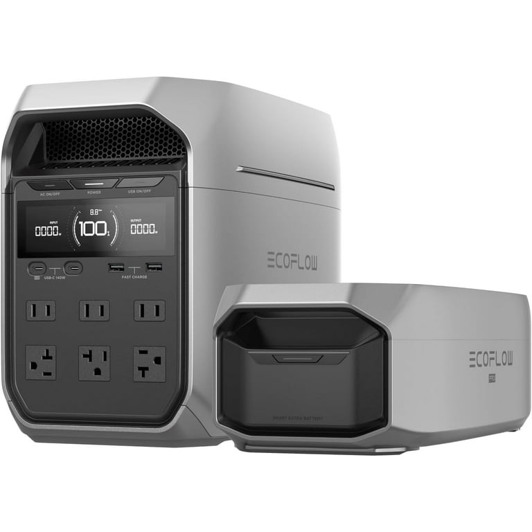 発電機・ポータブル電源 EcoFlow DELTA3 Smart Extra Battery EF EcoFlow Portable Power Station DELTA 3+ with Smart Extra