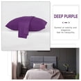 thumbnail image 6 of Unique Bargains 2 Pack 300TC Cotton Solid Pillowcases, 20" x 26", Purple, 6 of 7