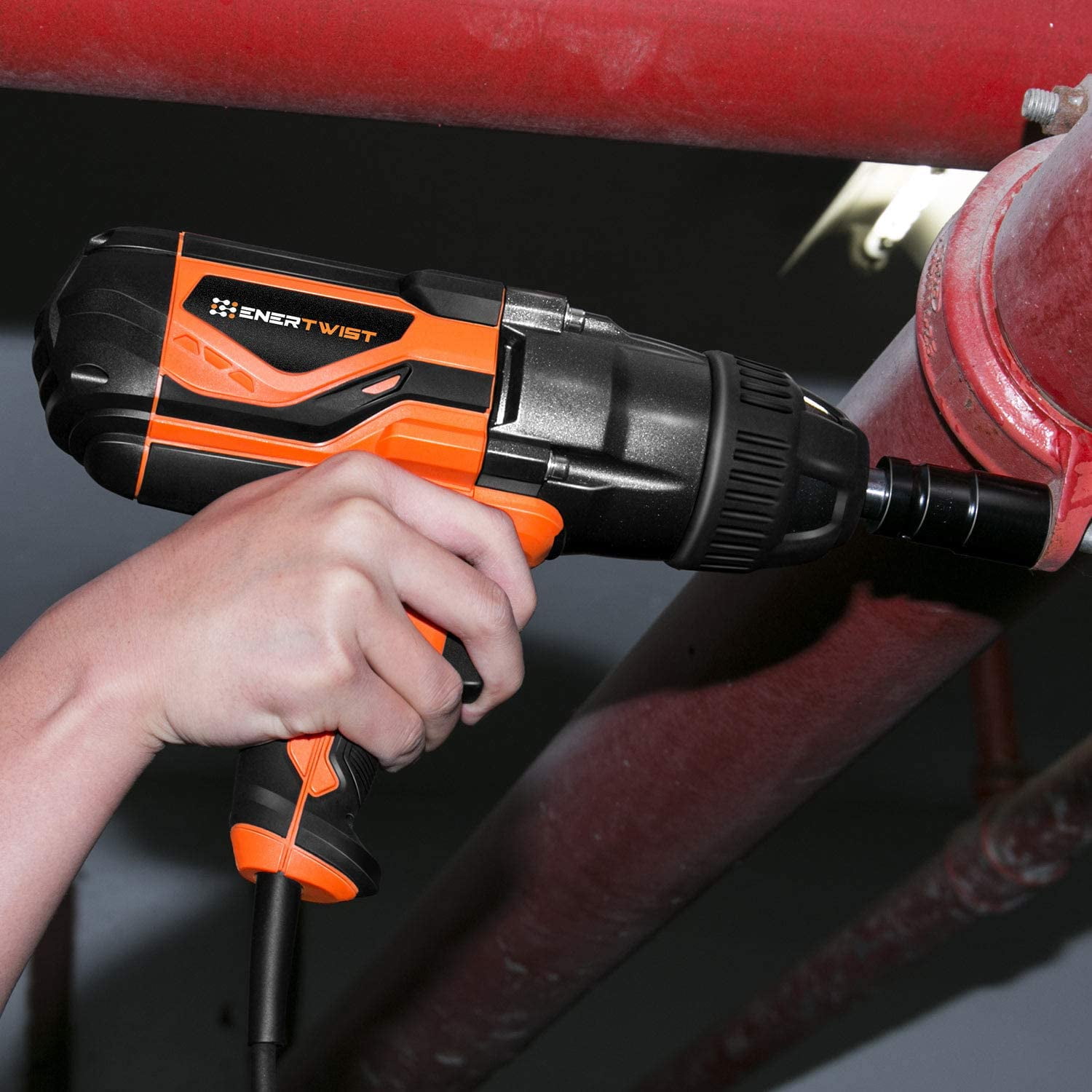 EnerTwist 8.5 Amp 1/2 Impact Wrench Corded Electric Variable Speed with