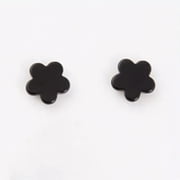 HOOUN Men Women Magnetic Fashion Black Stud Earrings Ear Plugs Non-Piercing Clip On-2