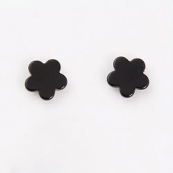 HOOUN Men Women Magnetic Fashion Black Stud Earrings Ear Plugs Non-Piercing Clip On-3