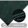 thumbnail image 4 of ABDFHE-Non Slip Chenille Bath Mat, Extra Soft Bathroom Mat, Super Absorbent Fluffy Bath Mats for Bathroom, Machine-Washable Quick Dry Bath Rug Foot Mat, 20"x32", Hunter Green, 4 of 4