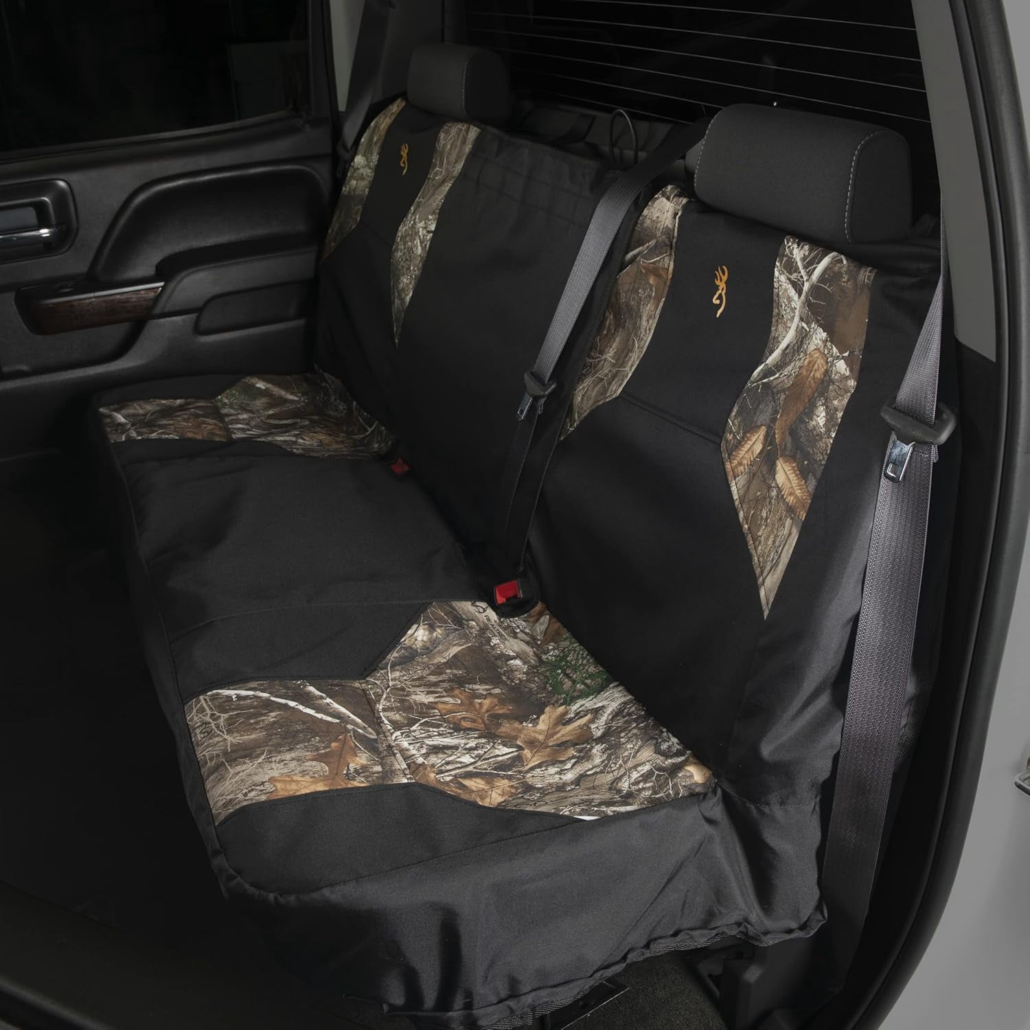 Realtree Camo, Polyester, Water-Resistant, Browning Logo, Bench Seat Covers