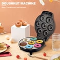 thumbnail image 1 of Mini máquina para hacer donas de 110/240 V, 7 orificios, 1200 W, máquina eléctrica para donas (negro EE. UU.) Likrtyny  Nergo Enchufe de EE. UU., 1 of 5