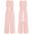 thumbnail image 5 of inhzoy Summer Dress Made Of Chiffon Fabric With Flowers For Girls Onepiece Outfit For Childrens Parties Pink 8, 5 of 5